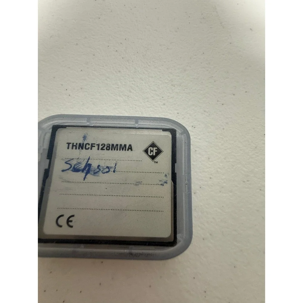 PNY 128MB CompactFlash Memory Card CF THNCF128MMA Vintage Digital Camera Storage